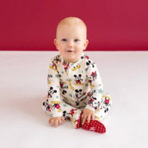 Posh Peanut Disney Mickey Mouse Holiday Footie Pajamas 18-24mo